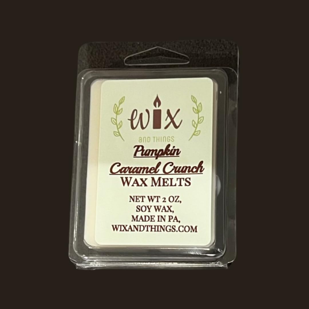 Pumpkin Caramel Crunch 100% soy Wax melts 2 ounce 6 cube dessert tarts