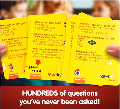 SUSSED The Wacky ‘What Would You Do’ Social Card Game - Fun & Easy for Kids - Family Travel Game for Road Trips & Car Journeys - Ages 6 & Up - Yellow Deck — view 2