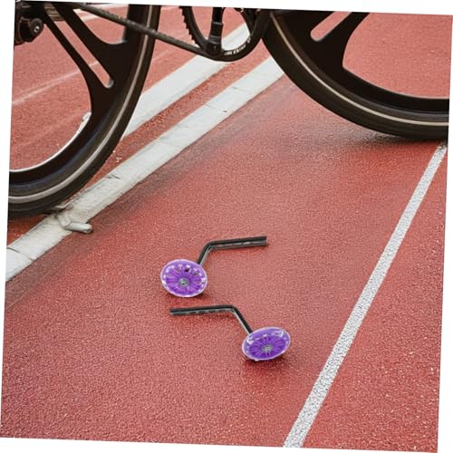 Ruedas Estabilizadoras para Entrenamiento de Bicicleta con Ruedas Silenciosas y Destellantes, Soportes Auxiliares Absorbentes de Impacto para un Aprendizaje Estable y Seguro, Instalación Rápida, Soporte para Bicicleta para Niños miniatura 6