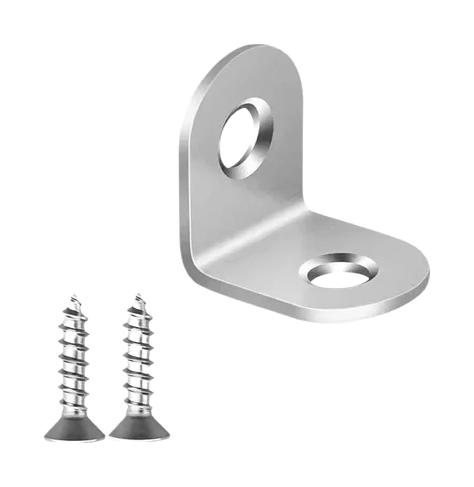 Opeximatun 1Set-16X20mm Angle Brackets, L Brackets Stainless Steel With Screws Corner Brace(1Set-16X20mm)