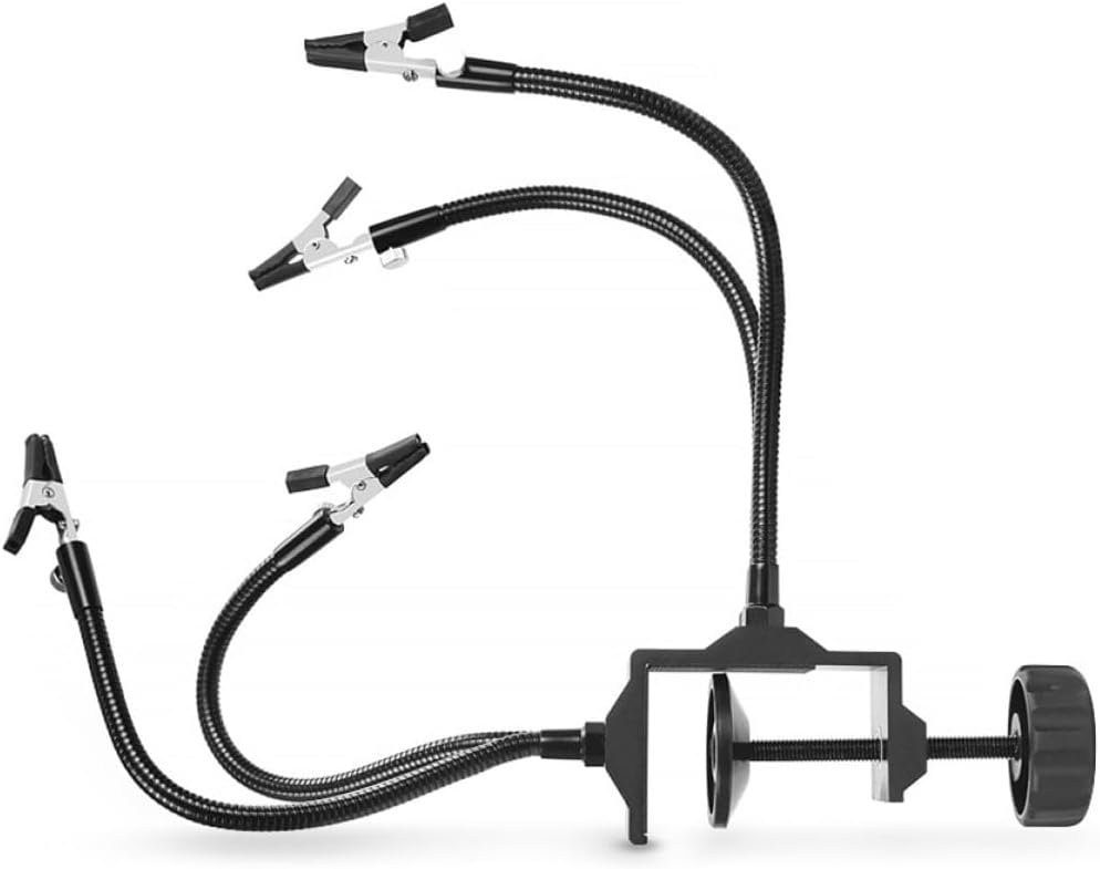 Tofficu Four-claw Aluminum Alloy Soldering Station Multi-function Welding Accessory for Rc Model Assembly Lead-free Soldering Tool