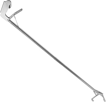 SUPVOX Folding Snake Catch Clamp Stainless Steel Snake Tongs for Handling of Reptiles Lockable Design for Professionals and Garden Use
