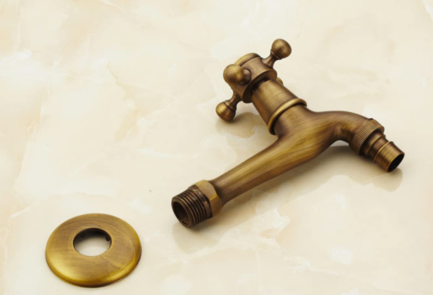 Rubinetto da Cucina in Bronzo Antico in Ottone Vintage per Cucina, Bagno, Giardino, Lavanderia (Monouso 1)