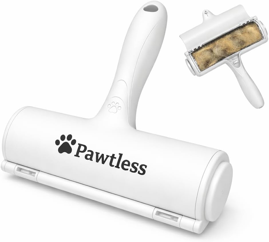 Pet Hair Remover Roller for Couch, Furniture & Carpet – Reusable Dog and Cat Hair Removal Tool, Lint Roller for Cat & Dog on Carpet, Car, Rugs & Bedding – Eco-Friendly, No Refills Needed