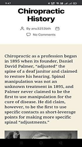 Chiropractic History