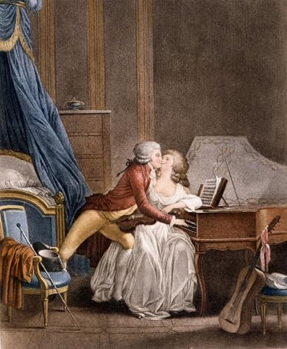Impression d'art le Prélude de Nina gravure de Boilly - Toile murale premium 60x90