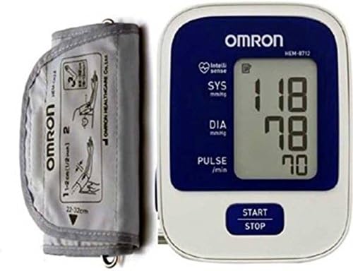 Omron Arm Blood Pressure Monitors, White Blue