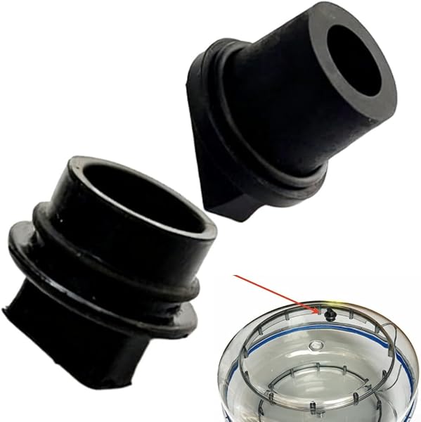 Tappo in gomma per serbatoio dell'acqua, tappo di tenuta per vogatori resistenti all'acqua, guarnizione per porta di scarico con anello, diametro 24,5 mm-25 mm, parte di ricambio nera (S) - 4