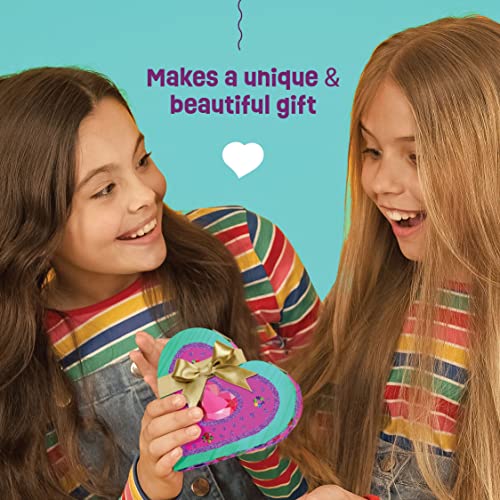 Paint Your Own Wooden Kids Heart Treasure Box Kit - Art Kits For Toddler Girl - Arts And Craft Easter Gifts For Ages 3-6 Year Old Girls - Diy Jewelry Box Toys - Best Crafts Painting Projects Gift #TOP5
