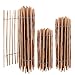5m Aquagart Staketenzaun 100cm hoch Lattenabstand 4-6cm Gartenzaun Kastanienzaun aus Haselnuss Langlebiger Holzzaun Holz Zaun mit doppelter Drahtumspannung Rollzaun