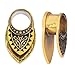 Longbeauty 1Piece Stainless Steel Owl Ear Gauges Ear Plugs Flesh Tunnels Screw Stretcher Piercing 8MM