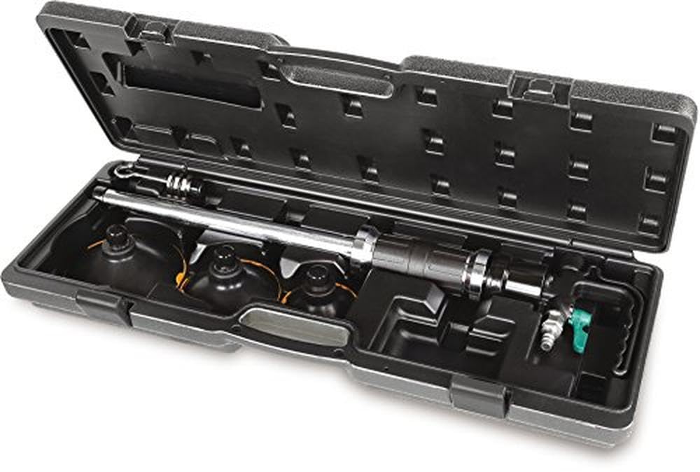 BETA - Tirabolli Pneumatico a Massa Battente 1,1 kg con Ventose e Accessori, Kit Professionale per Rimozione Ammaccature Carrozzeria Auto Officina, 1366/K5
