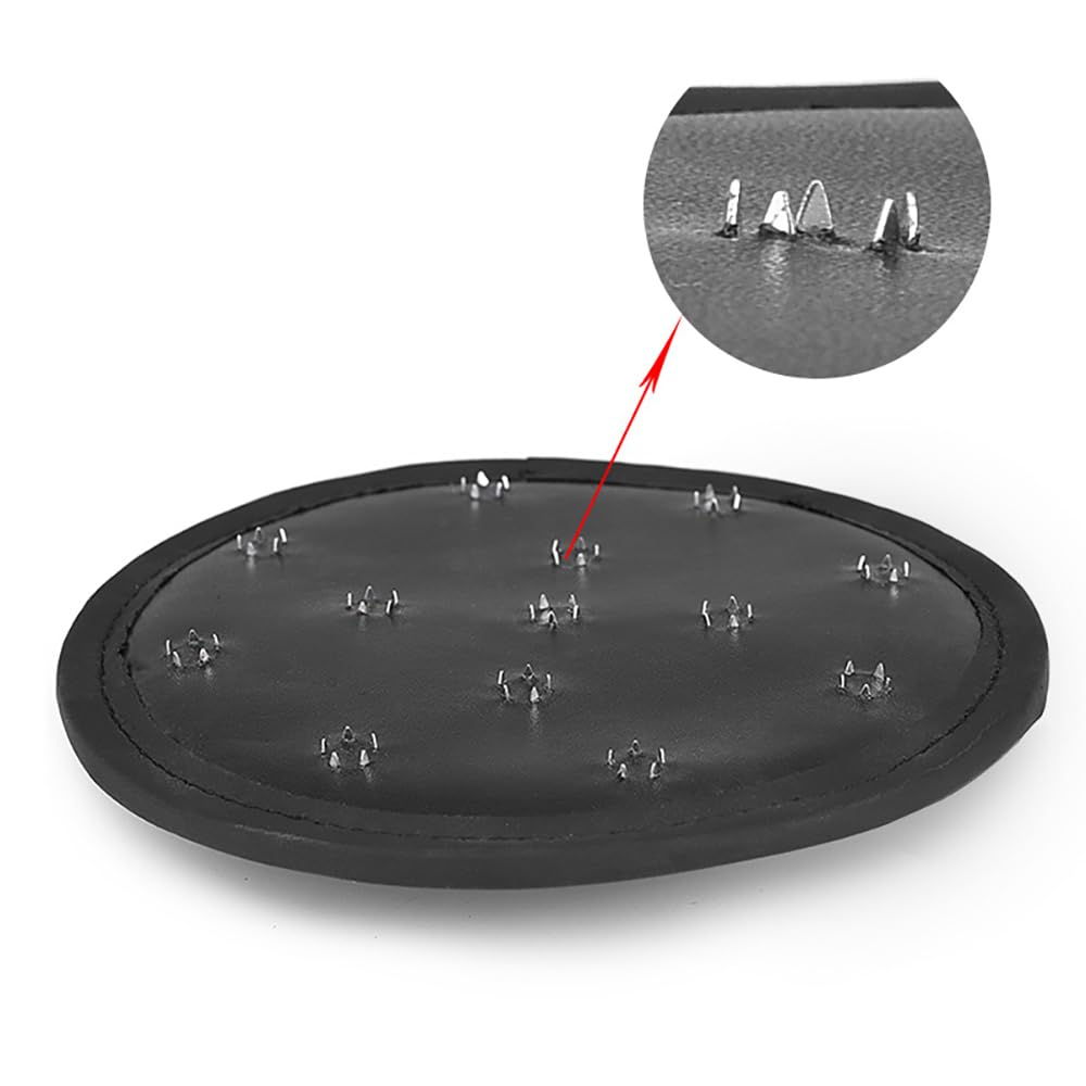 Paddle SM avec picots – Fouet BDSM en simili cuir avec clous d’un côté – Accessoire érotique pour fessées intenses et jeux de rôle