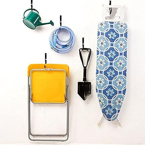 WAIZHIUA 20Pcs Garage Storage Hooks Universal Heavy Duty J Hooks Utility Garage Wall Mounted Hanging Hooks with Anchors Screws for Hanging Tools Ladder Bicycle(11.5x9cm)