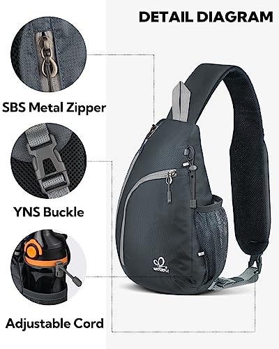 image for WATERFLY Crossbody Sling Bag Small Water Resistant Backpack Lightweigh