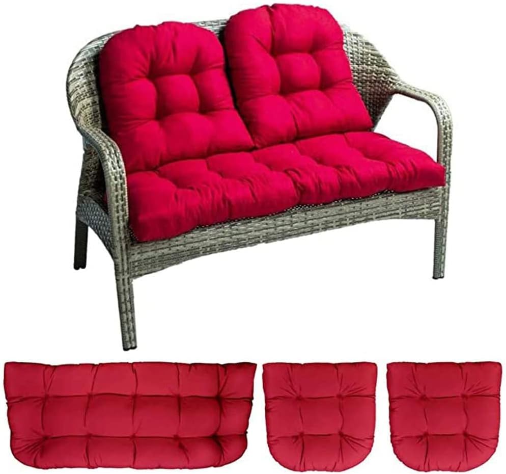Outdoor Patio Wicker Seat Cushions Group Garden Bench Pad Chair Cushions for Patio Furniture