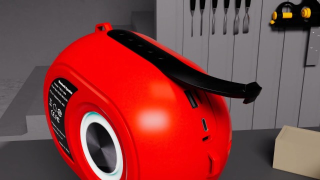 Altoparlante Bluetooth Per Batterie Milwaukee M18: Casse Wireless Da 30W Con Audio HD, BT5.4, Luci LED RGB E Porta AUX. Portata 20m, Autonomia 38 Ore. Perfetto Per Cantiere, Outdoor E Feste!