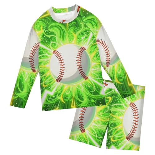 Traje de baño de manga larga para niños de 3 a 10 años Epic Lightning con protección UV