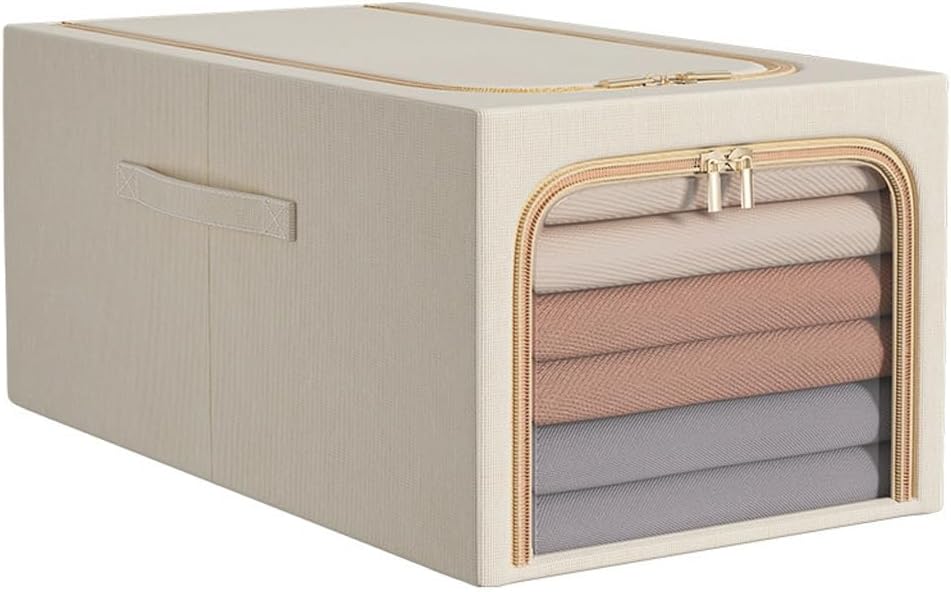 Large capacity visual storage box, bedroom wardrobe for storing cotton quilts and clothing