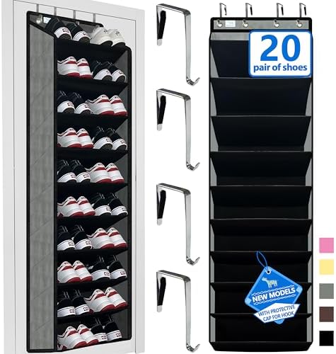 Shoe Organizer,70 Pounds Large Capacity,20-30-Pair Over The Door ...