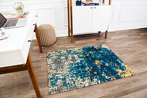 Anji Mountain Rug'd Collection Chair Mat For Hard Surfaces And Commercial Carpets, 36 X 48-Inch, Bilbao #TOP1