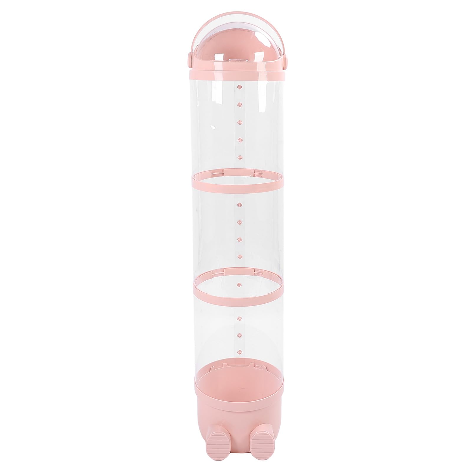 ZJchao Tubo de Almacenamiento de Juguetes de Peluche, Organizador de Animales de Peluche Suave Transparente de Gran Capacidad para Habitación de Niños, área de Juegos y Dormitorio, 130cm (PINK)