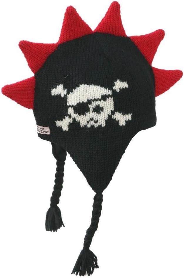 Born to LoveBoy's Mohawk Hat with Spikes Skull