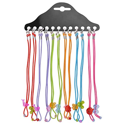 Aylifu Correa Gafas Antideslizante,12pcs Soporte Correa Linda de Gafas Nylon Cordon de Anteojos Elastica Cuerda de Gafas de Deporte para Niños Chicas,6 Colores