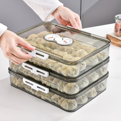 Wontons et accessoires préservés dans une boîte de rangement transparente à dateur - 8
