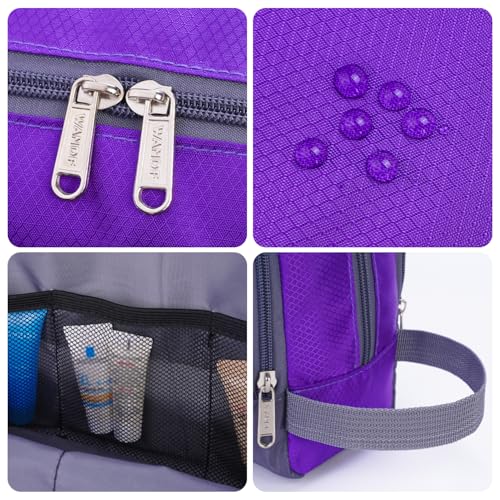 Image of WANDF Travel Toiletry Bag for Men, Small Dopp Kit for Toiletries