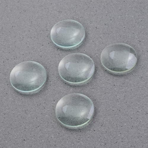 Image of ULTECHNOVO Double Convex Lens 30 Mm Optical Lens 50 Mm Focal Length Polished Glass with Ground Edges for Science Education Classroom Demonstrations Scientific Experiments 6 Pack