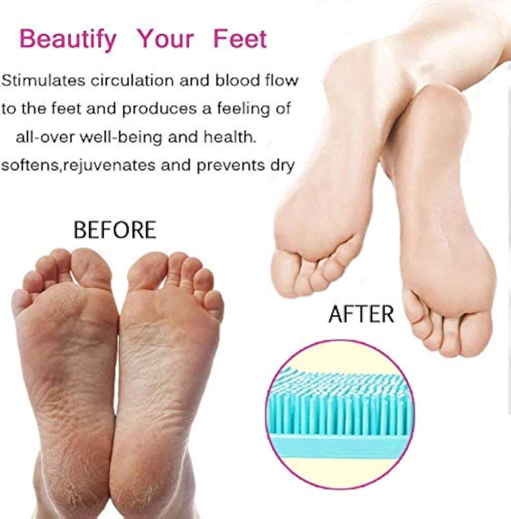 Loofah Brush and Foot Scrubber Mat with Suction Cups