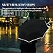 Ace Teah Travel Umbrella Windproof with Teflon Coating, Automatic Folding Umbrella Auto Open Close, 10 Ribs Compact Black Rain Umbrella for Men Women with Safety Reflective Strip – Black