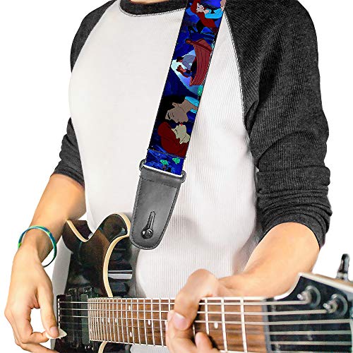 Buckle-Down Sangle de guitare The Little Mermaid Ariel Eric Boat Scènes 5,1 cm de large (GS-WDY005) - Les Beatles, Paul McCartney, John Lennon, RIngo Starr, George Harrison Buckle-Down Sangle de guitare The Little Mermaid Ariel Eric Boat Scènes 5,1 cm de large (GS-WDY005) – Image 3