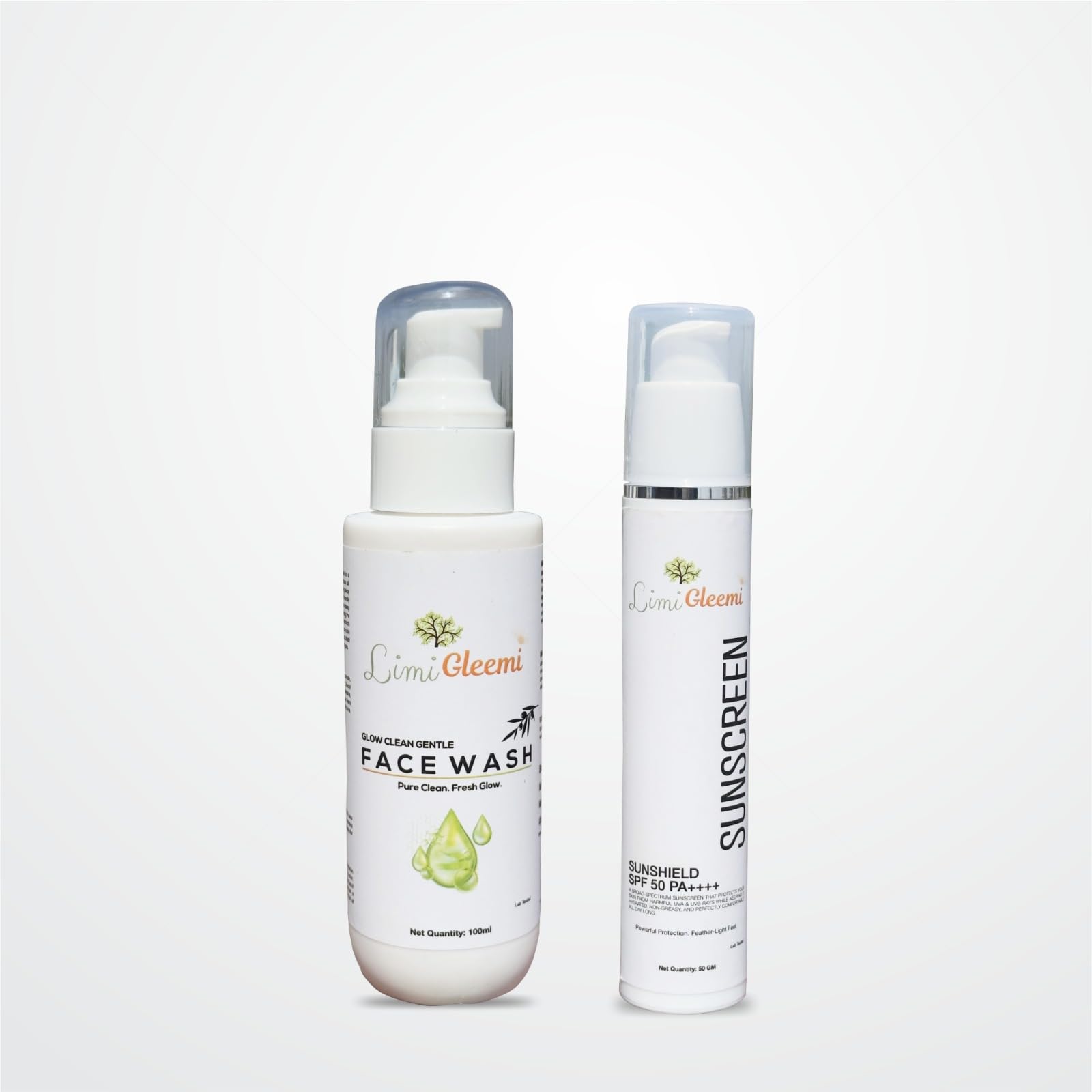 Facewash & Sunscreen Combo Set | Sunshield SPF 50 PA++++ Sunscreen 50g + Glow Clean Gentle Facewash 100ml | Daily Skincare Kit for Men & Women-image-31