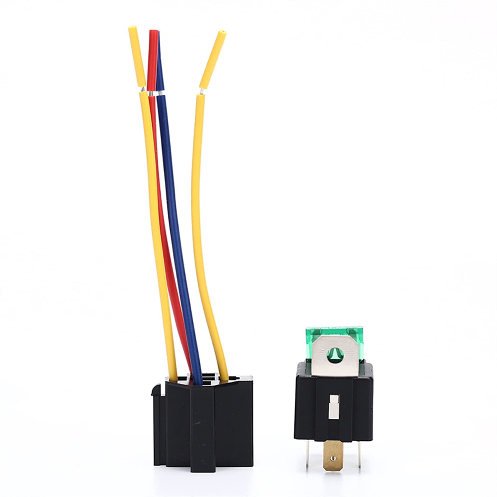 GJZIFGFWQ 1 Pcs Waterproof Prewired 4pin 12V 30A Car Relay Harness Holders with Socket