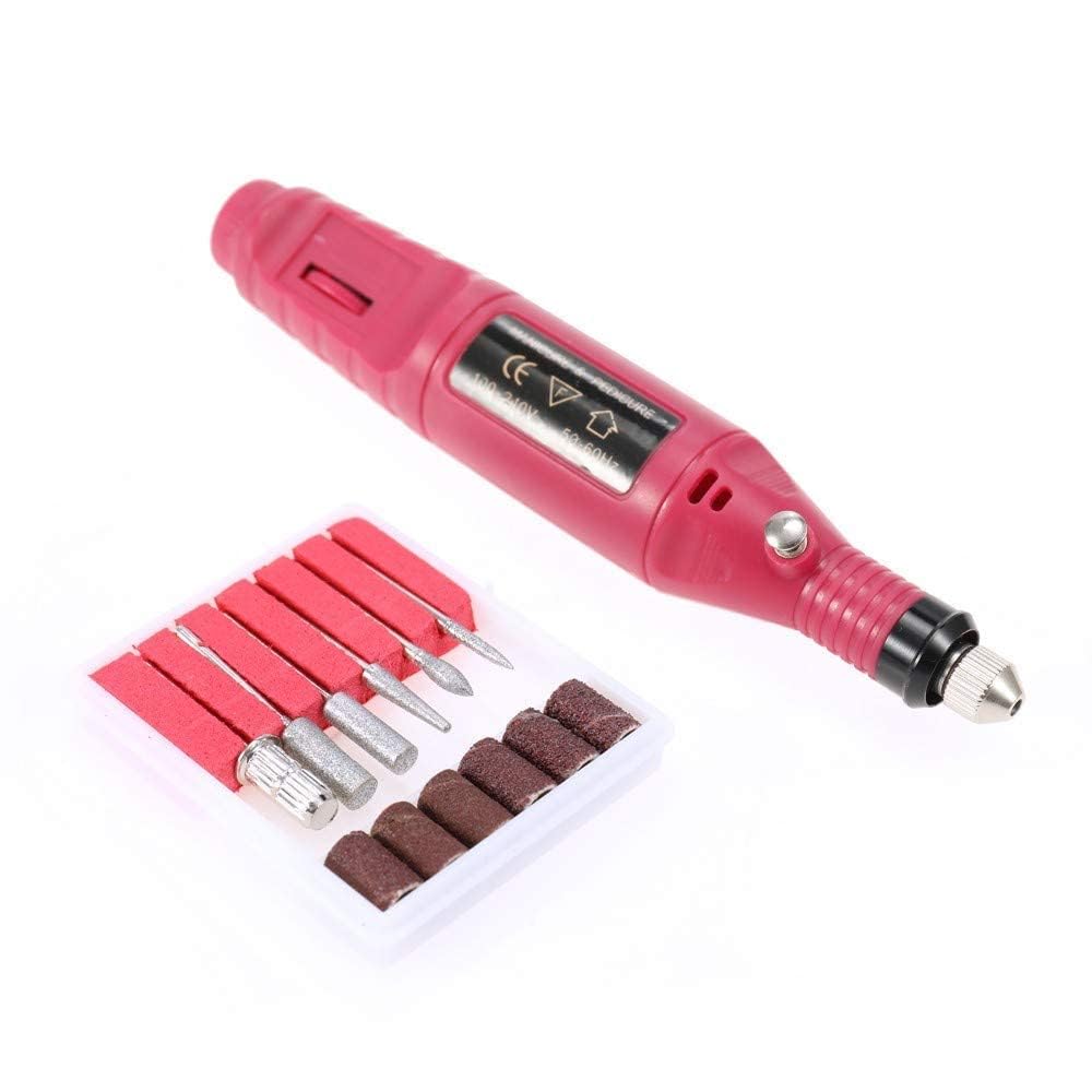 Kira Professional Electric Nail Drill Machine, 20000 RPM, Pink, Multi-Function Nail File Set with 6 Grinding Bits for Acrylic Nails, Manicure, Pedicure, Home and Salon Use-image-34