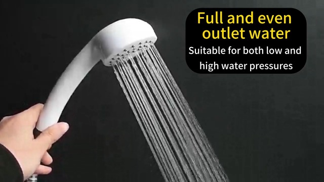 Regadera de mano filtrada con gran salida de agua blanca miniatura 7