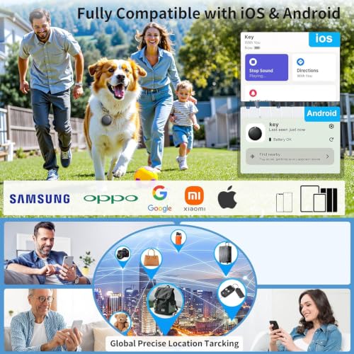 Image of 2026 Air Tracker Tag-4 Pack Item Locator for Android & iOS Bluetooth Tracker,Key Finders,Smart Tags Work with Apple Find My & Google's Find Hub