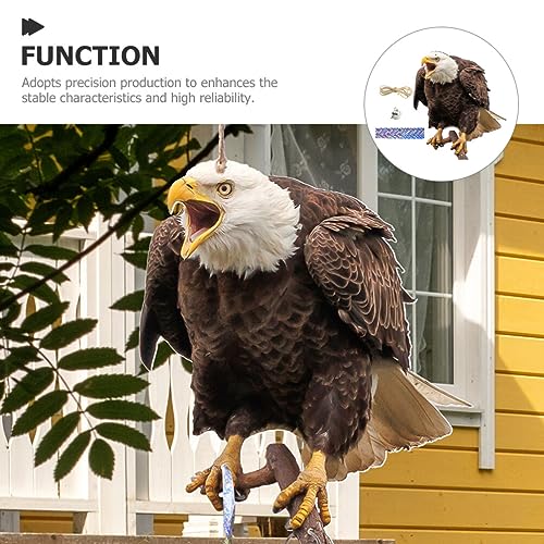 Yardwe 1 Conjunto Chamariz De Dissuasão De Pássaro Águia Isca De Falcão De Jardim Isca De Coruja De