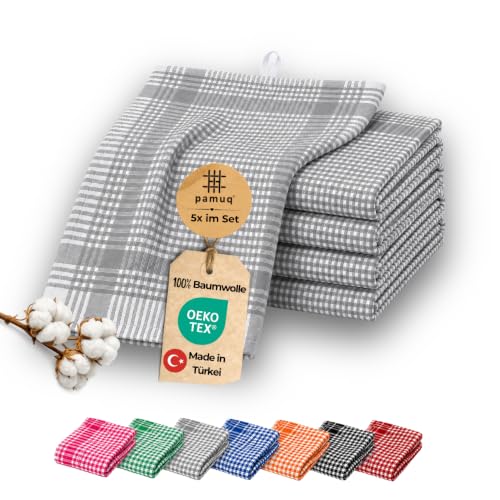 Produktfoto von pamuq 5er Set Geschirrtücher 45x65cm aus 100% Baumwolle Oeko-TEX
