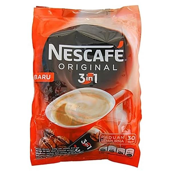 Image of Nescafe 3-in-1 Original Coffee Mix Sachets, Rich and Smooth Instant Coffee Premix, Each 17.5g X Pack of 24 Sticks (From Malaysia)