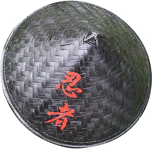 Chapéu de bambu Ninja Samurai Japonês, chapéu de bambu, cosplay