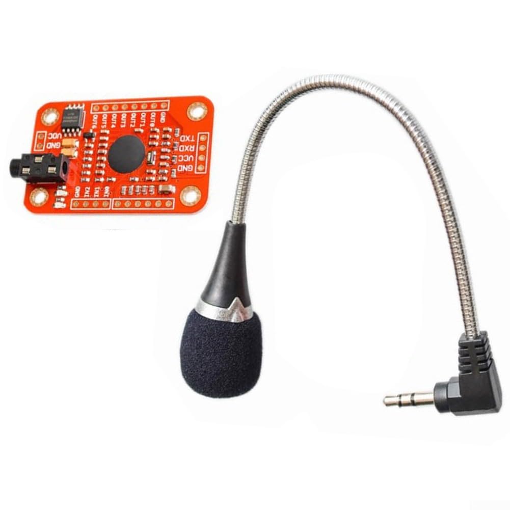 Für kompatibles Spracherkennungsmodul V3 mit schneller Multi-Sprachverarbeitung, kompaktes Design mit anpassbarem GPIO-Ausgang und serieller Port-Steuerung