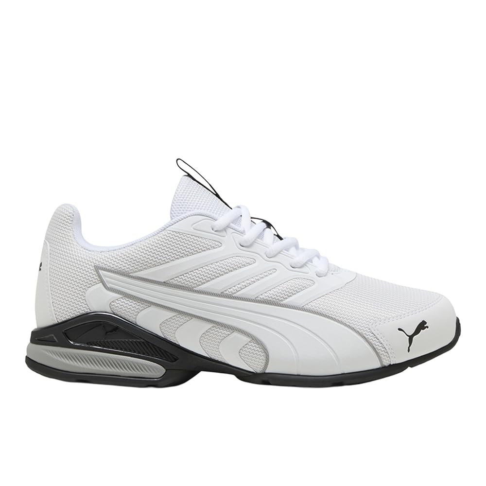 Mens Electro Lace Up Sneakers Shoes Casual - White
