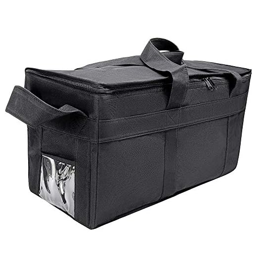 Insulated Delivery Grocery Bag Carrier, 22" X10" X10", Ideal for Uber Eats, Postmates, Doordash, Catering, and Grocery Shopping