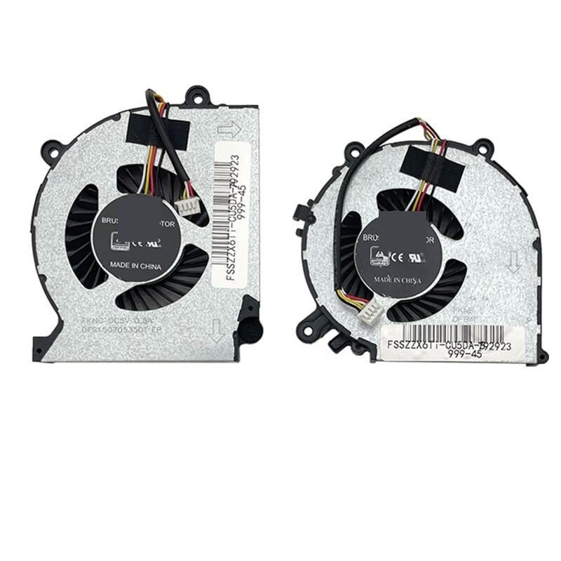 Laptop Cooling Fan for Destroyer DC-CW65L003 Thor 911 GTS TX6TI ZX6Ti-CUDA TX6-CUDA CN85S02 DD2 DC2 K670D Easy to Replace(CPU GPU)