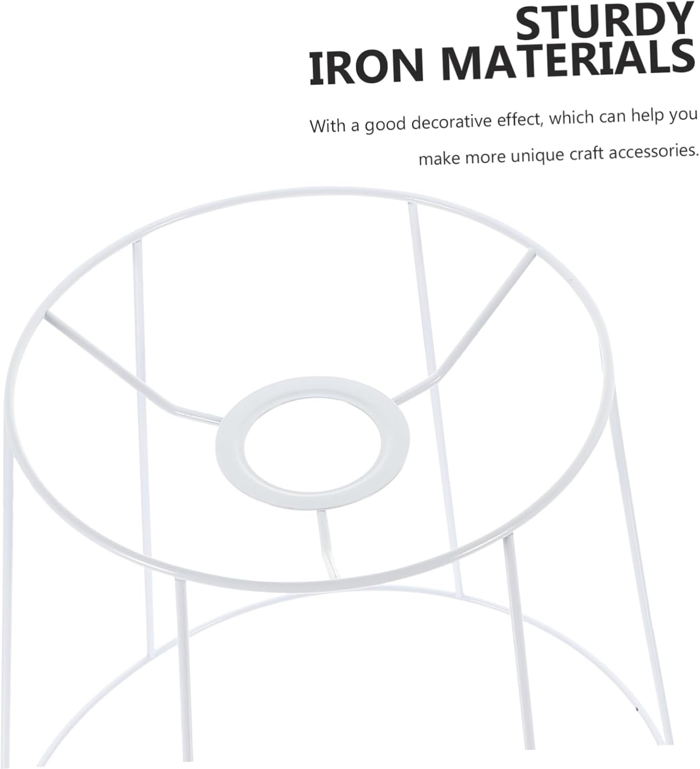 TEHAUX Sturdy Lampshade Frames Ring for Lamp Shade Ceiling Light Lampshade Holder Random Style