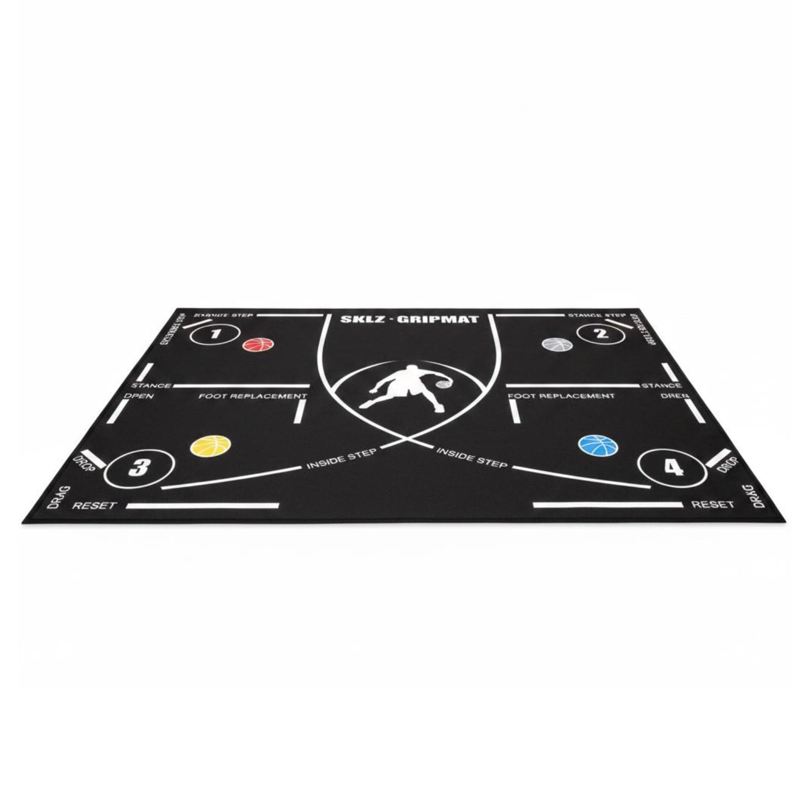 Sound Absorbing Basketball Footwork Training Mat Noise-Reducing Portable Basketball Training Mat Non-Slip Indoor Practice for Beginners, Kids, Home, 120-160cm, Pattern 03-image-26