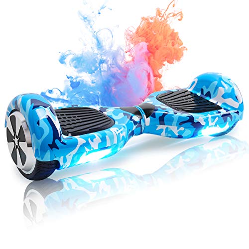 Hoverboard 6,5 Zoll Self Balance Scooter Bluetooth Lautsprecher LED Starker Dual Motor für Kinder und Teenager